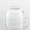 Le lait en verre rond de 450 ml tasse la vente chaude de tasses de lait pour le petit déjeuner